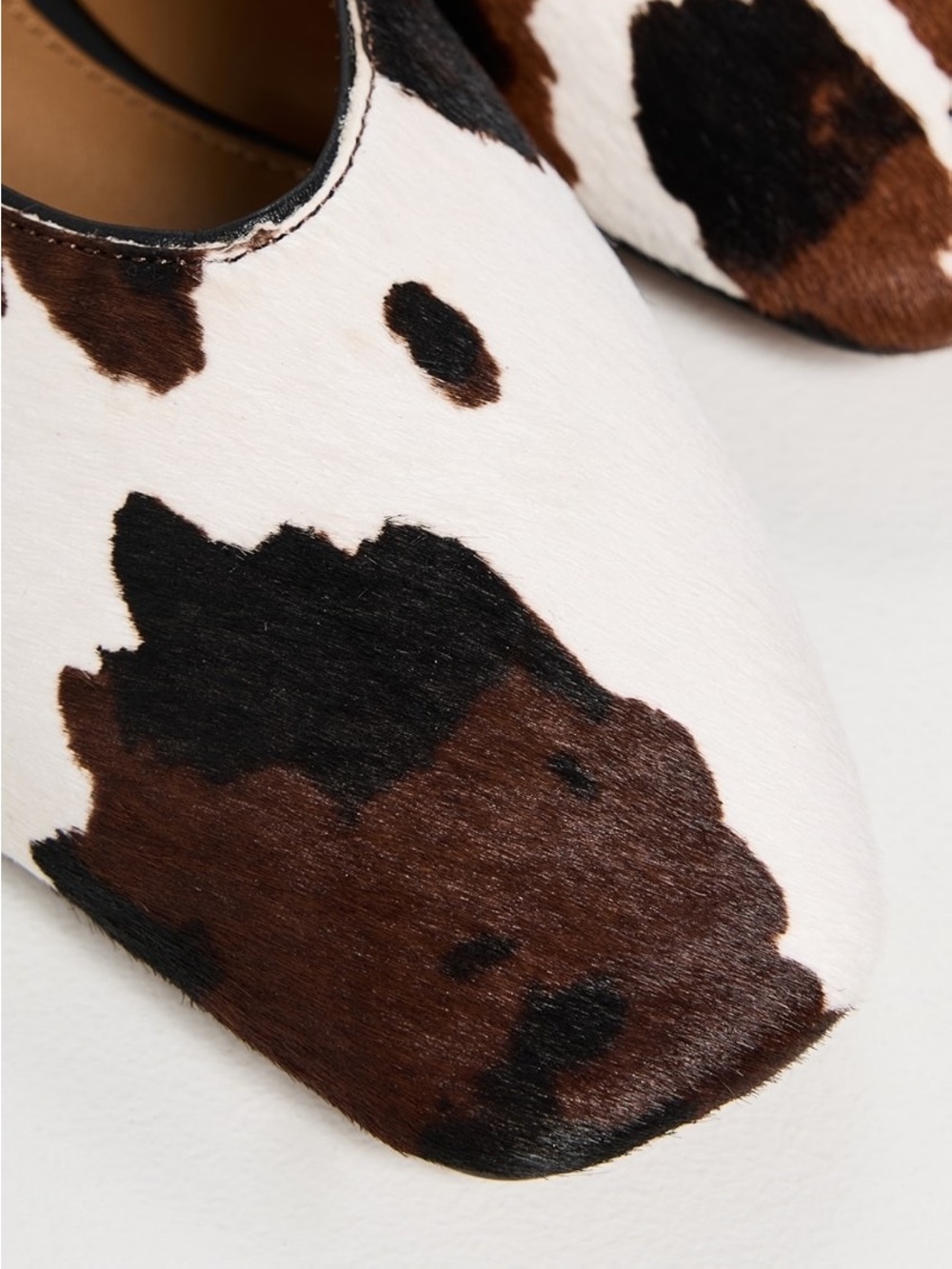 NEW Madewell The Mylie Ballet Flat in Dark Carob Multi (Cow Print Haircalf) - Picture 4 of 14